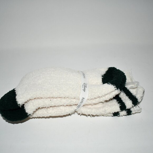 Barefoot Dreams Mickey Mouse CozyChic Fluffy Crew Socks Cream Pinecrest Disney - Picture 4 of 4